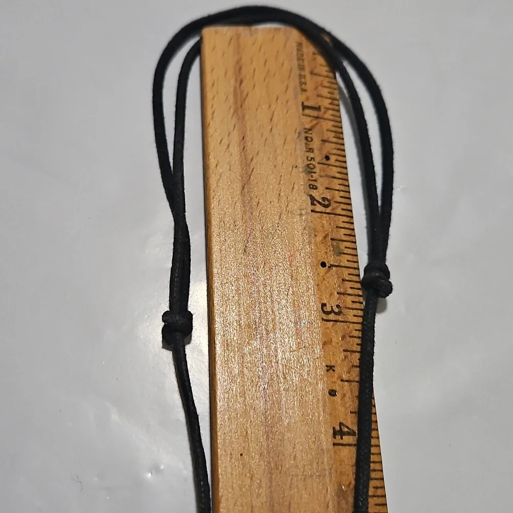 Vintage Dragon‎ Fly Necklace Black Leather Cord